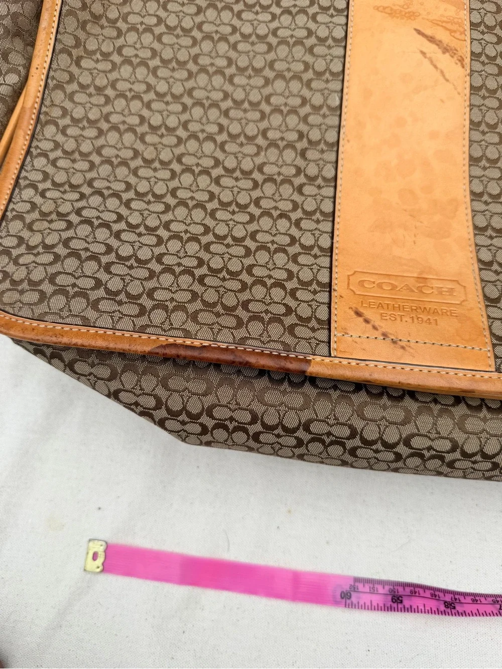 Vintage Coach Hudson signature messenger bag